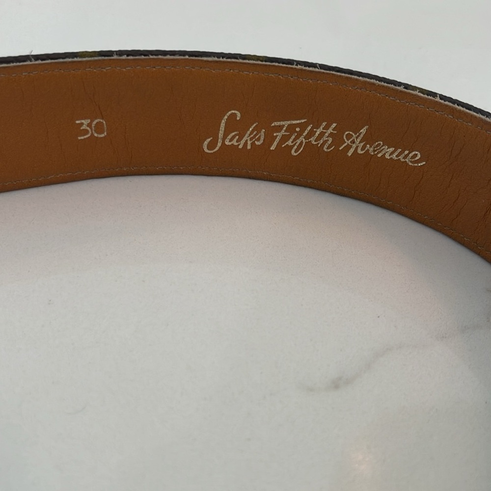 Louis Vuitton Vintage Brown and Gold Monogram Belt - Picture 11 of 11